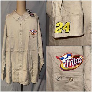 Chase Authentics NASCAR Jeff Gordon Fritos Men's Camp Shirt - XXL - NBW